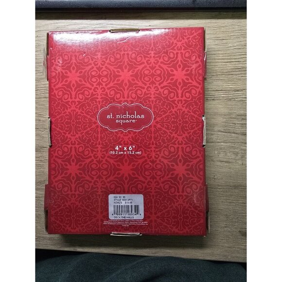 St. Nicholas Square Snowflake 4" x 6" Metal Picture Frame - Picture 5 of 6